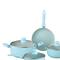 Brentwood Blue 7-Piece Aluminum Non-Stick Cookware Set